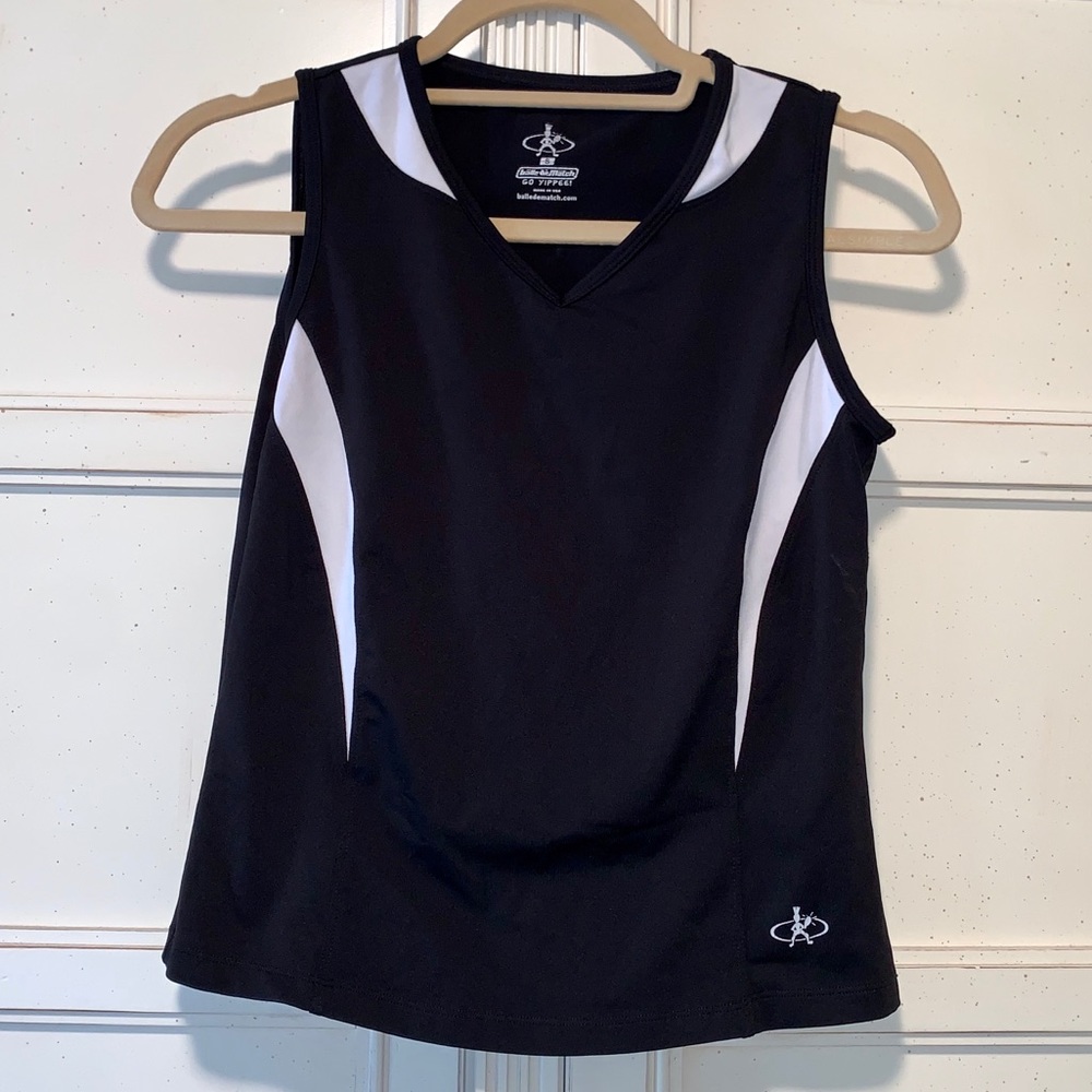 Balle de Match Black and White Biker top